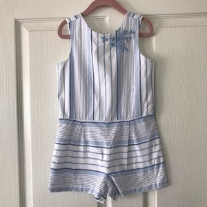 Janie and Jack Striped Romper - Size 6